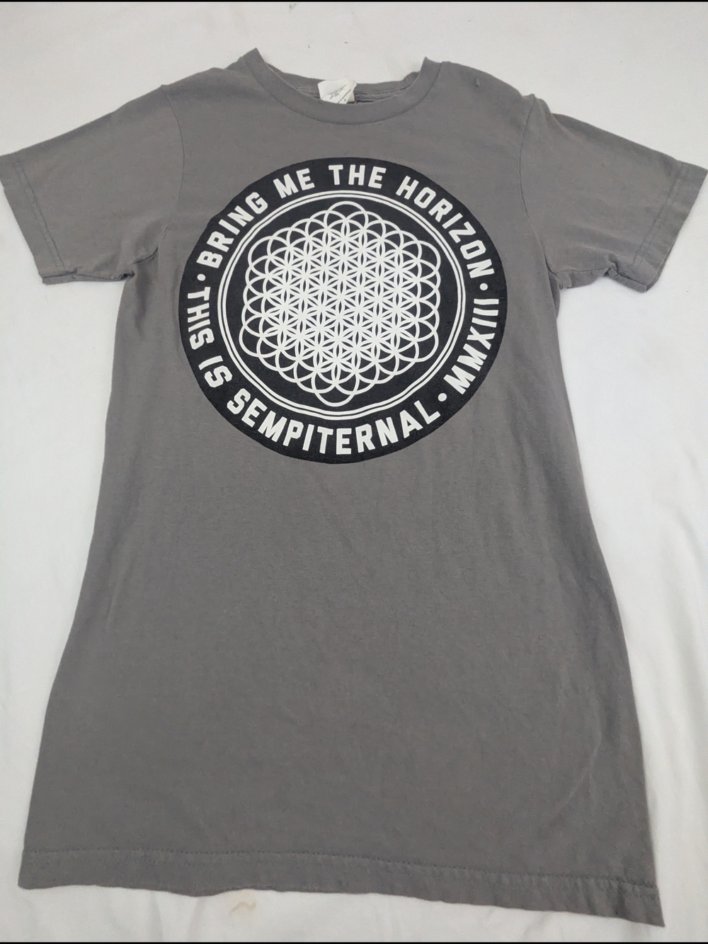 Bring Me The Horizon This Is Sempiternal Grey Band Merch Tee Small